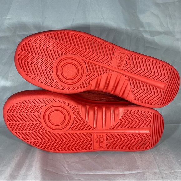 New Puma California Red Embossed Floral Sneakers - Picture 7 of 7